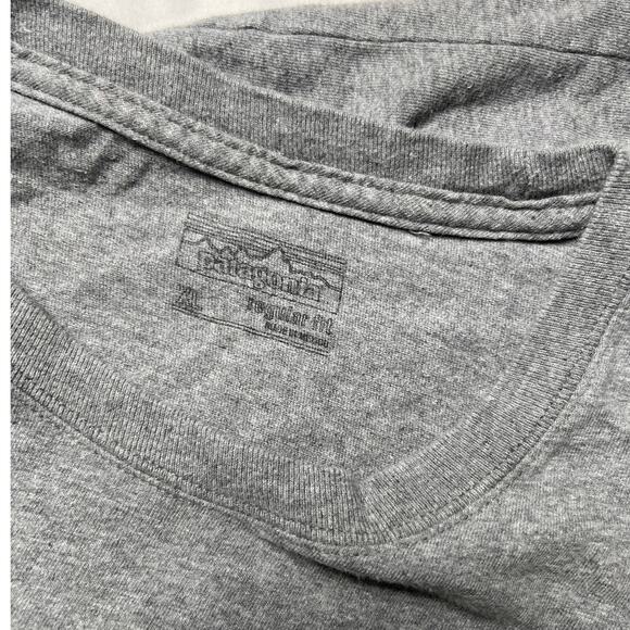 Patagonia Men's Big Logo 100% Organic Cotton Pocket T-Shirt Gray Regular Fit XL - Picture 5 of 7